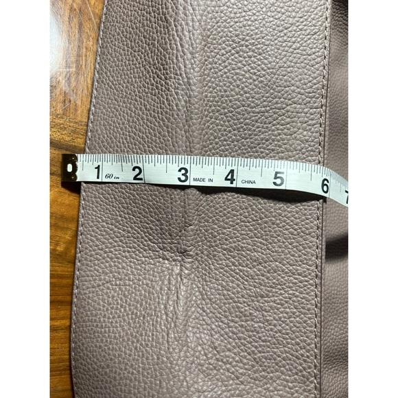 Taupe Leather Shoulder Bag - Picture 10 of 10
